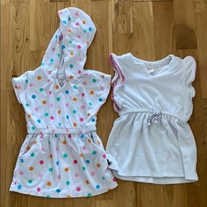 Two swimsuit coverups size 3T.